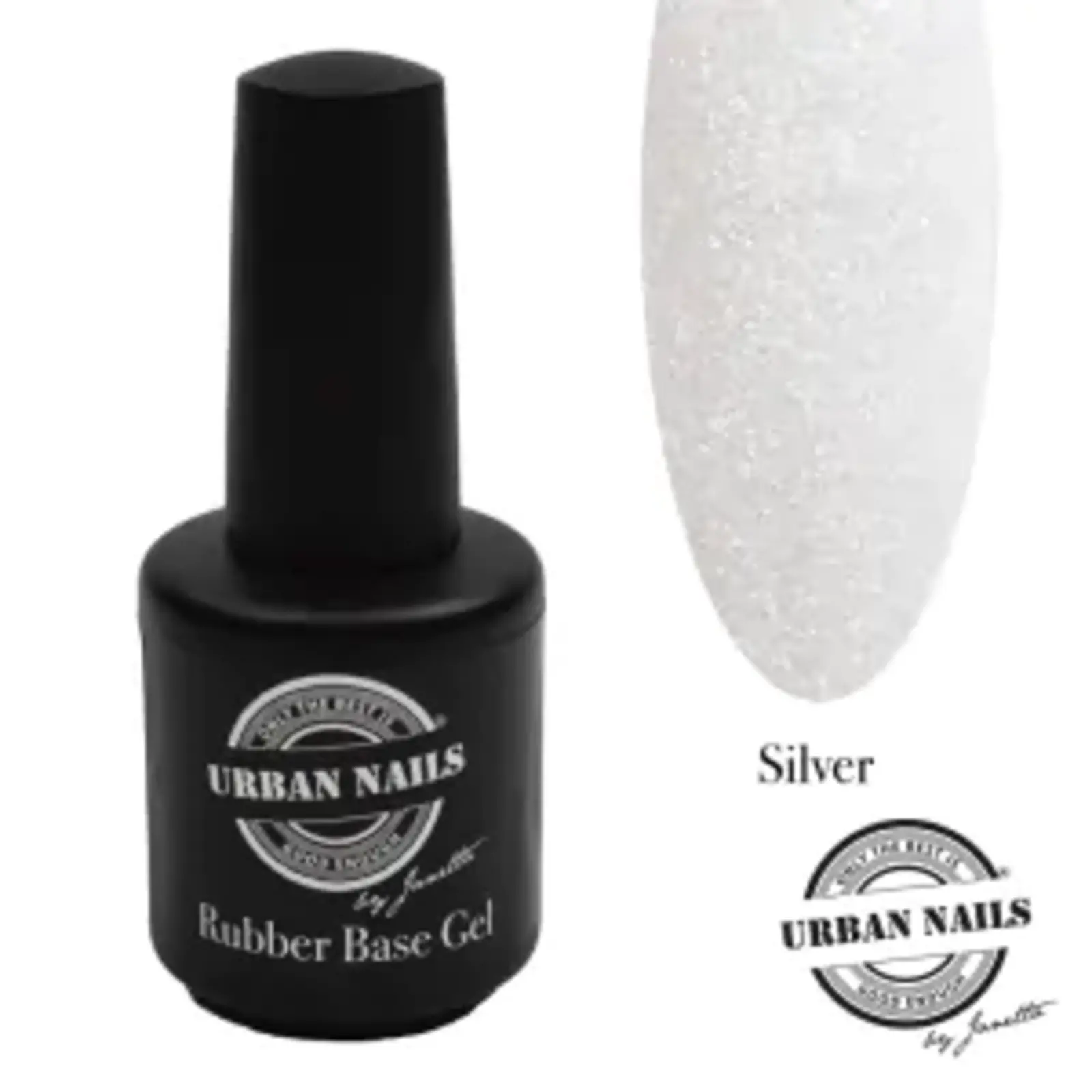 Urban nails Rubber Base Gel Silver