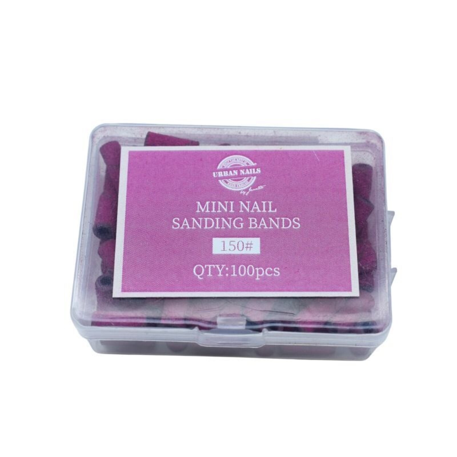 Urban nails Mini Sanding Bands Pink 150 (100st)