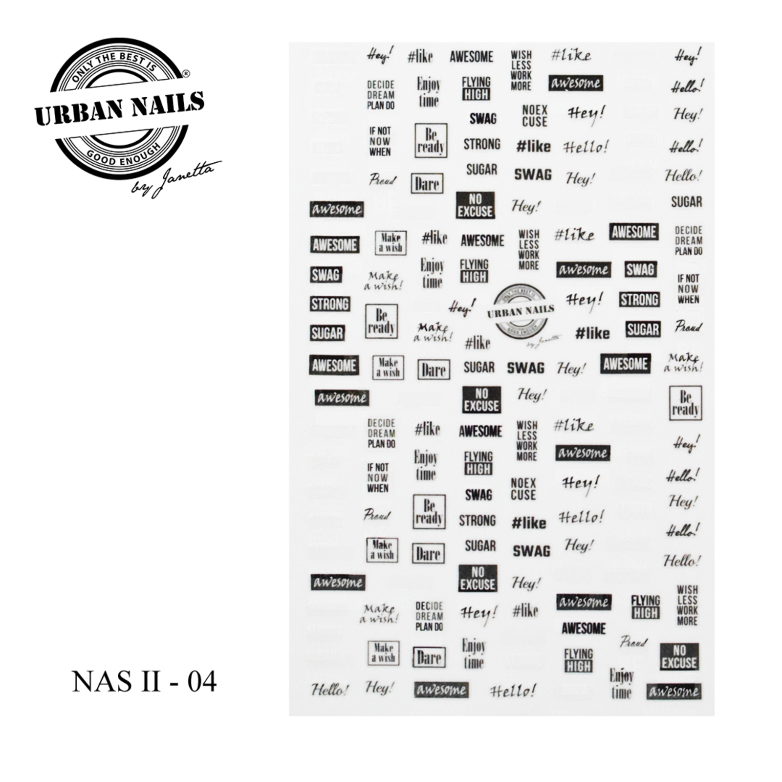 Urban nails Nailart Sticker NASll-04