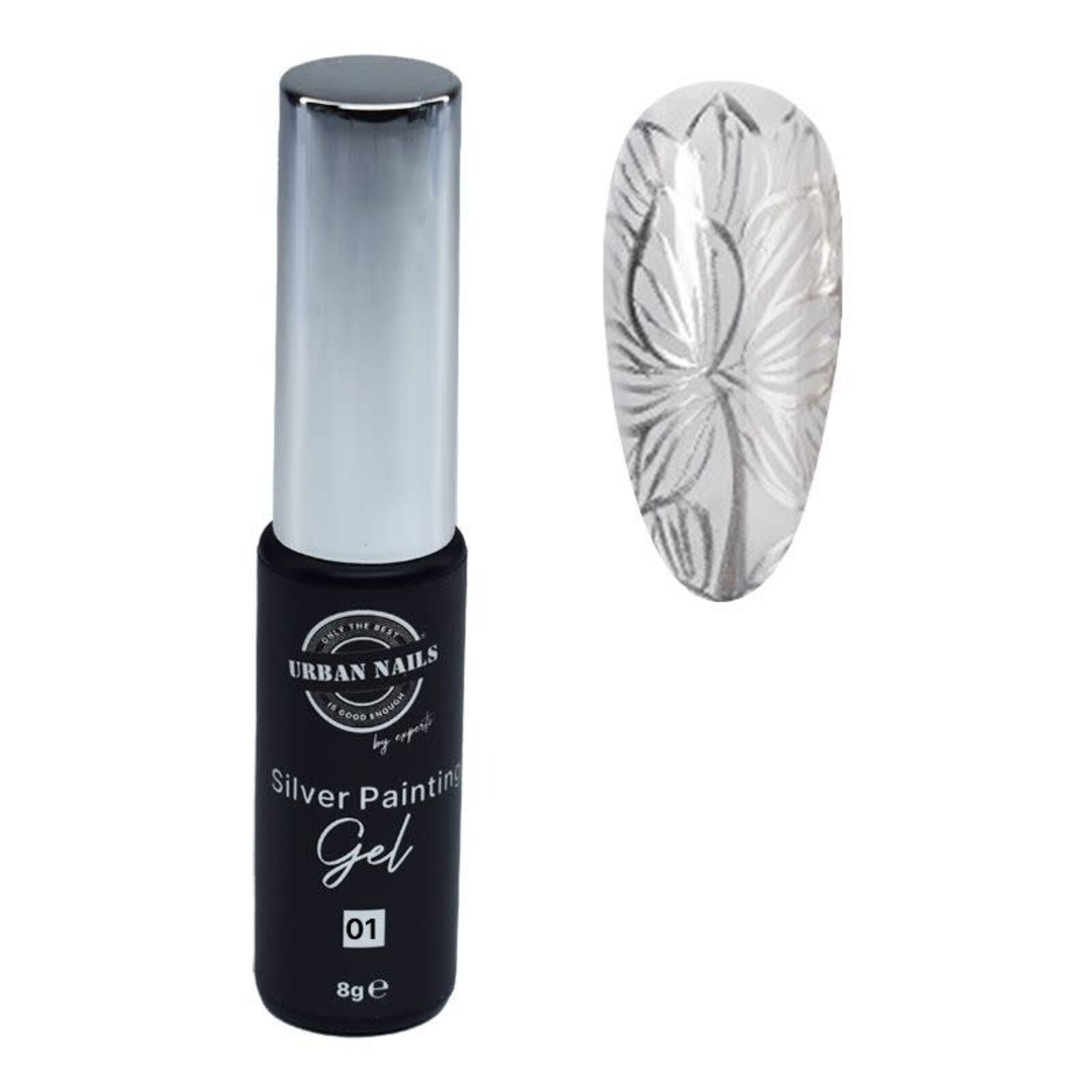 Urban nails Silver Painting Gel 01