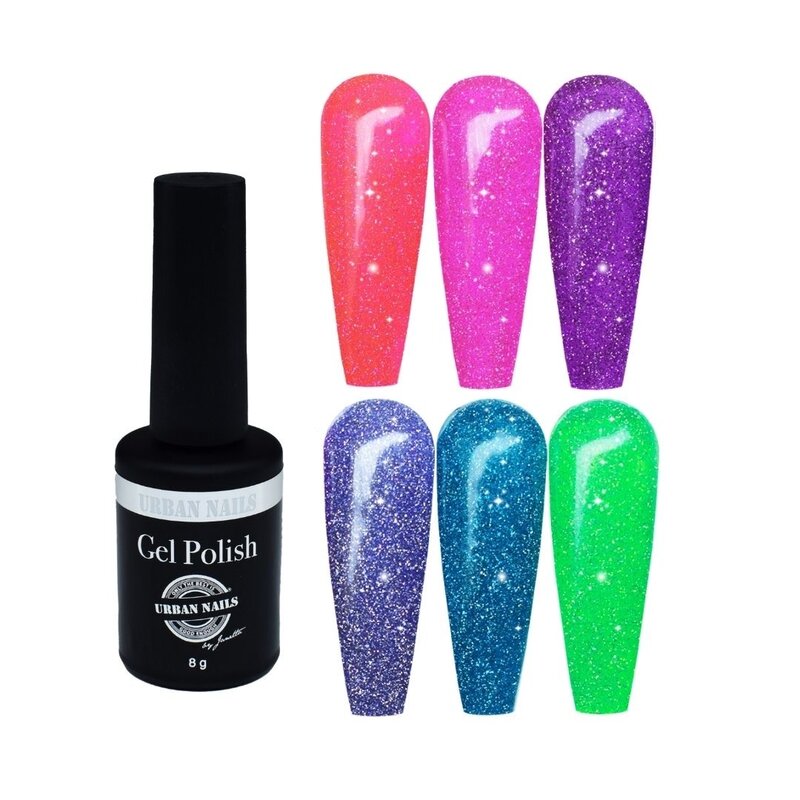 Reflective Neon Gel Polish Collection