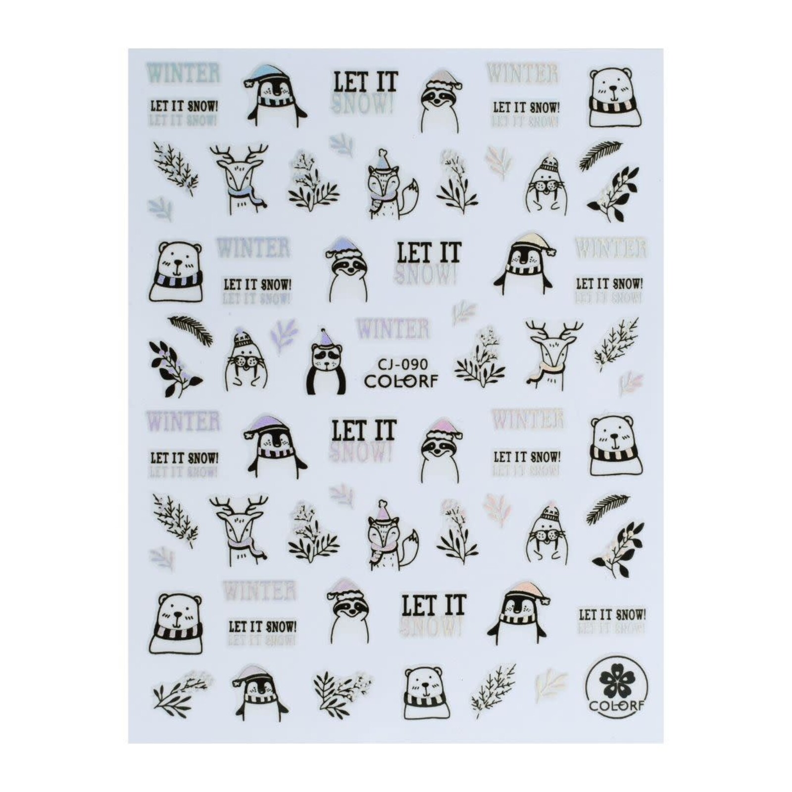 Urban nails Nail Art Sticker NASlll 07 Silver