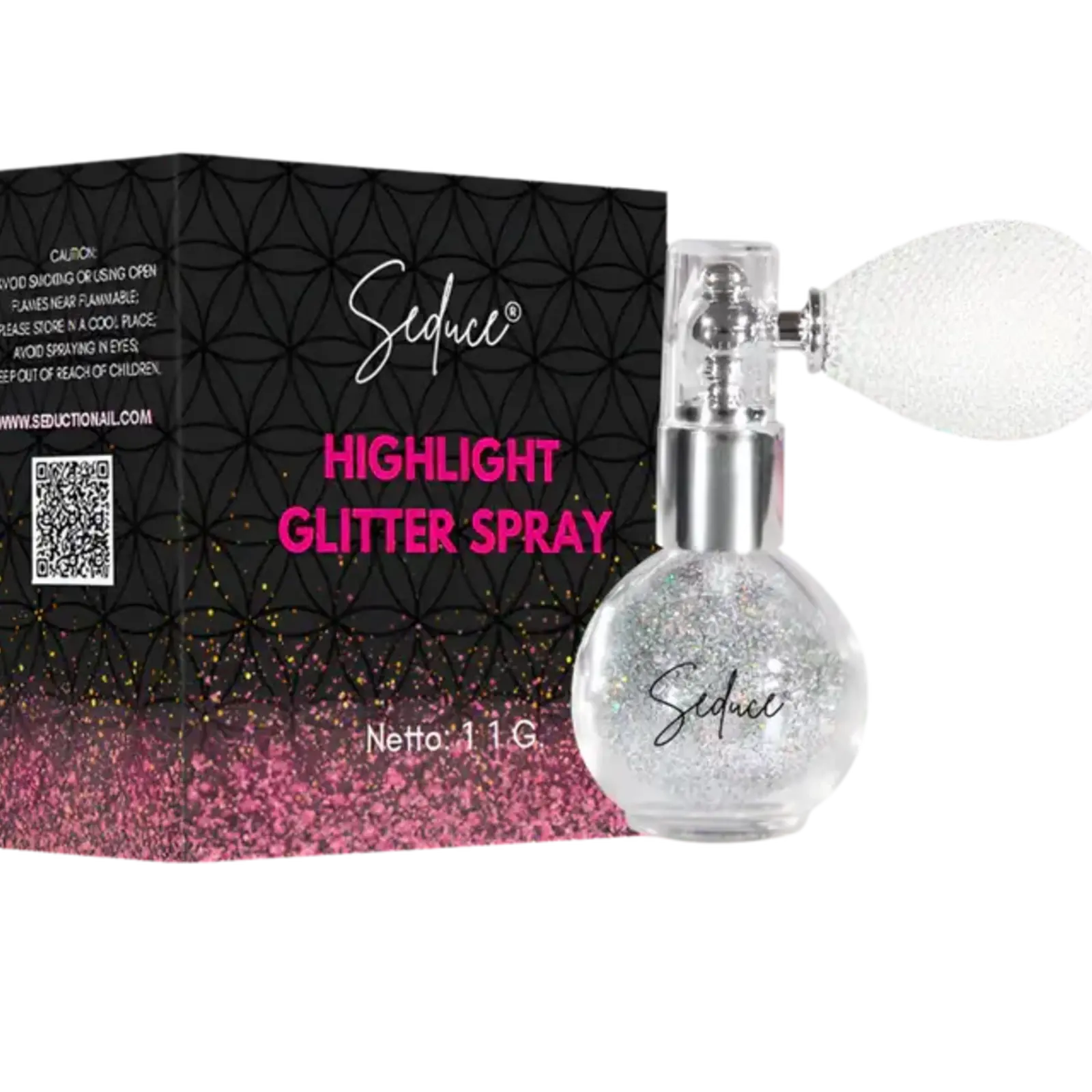Seduce Seduce Glitter Highlight Spray - Holographic Silver