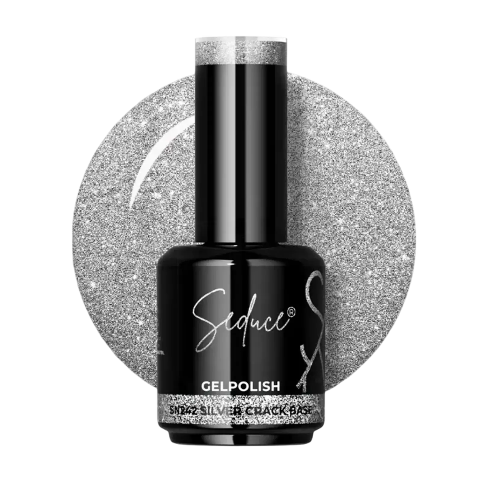 Seduce Seduce® Gelpolish | SN242 | Crack Base | Silver