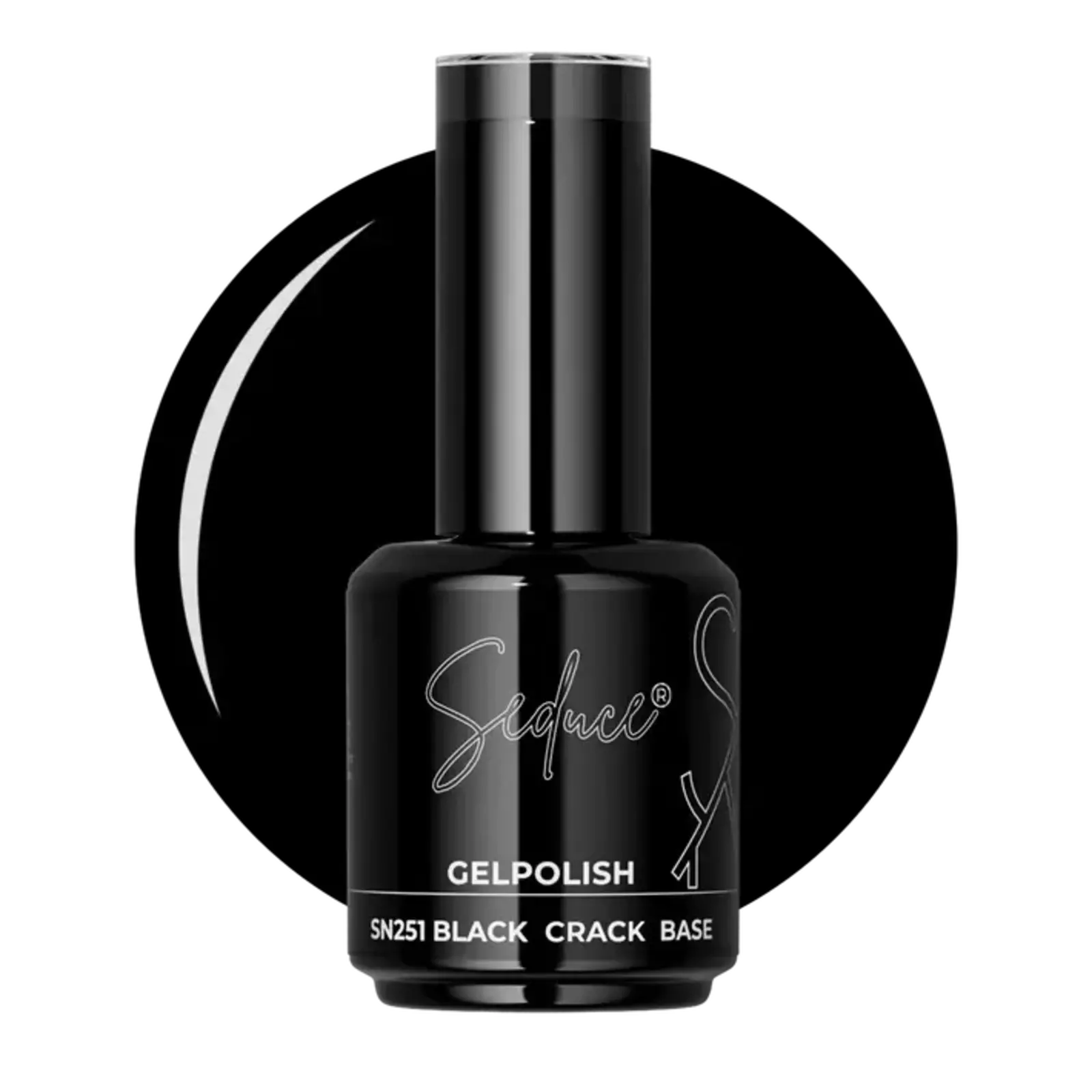 Seduce Seduce® Gelpolish | SN251 | Crack Base | Black