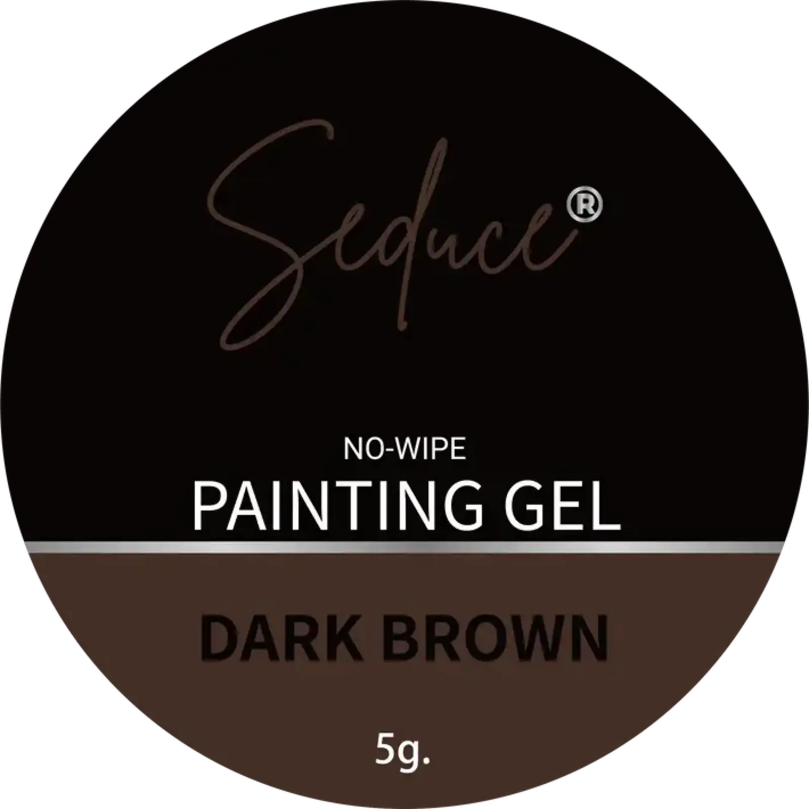 Seduce Seduce® Painting gel | DARK BROWN | No-wipe