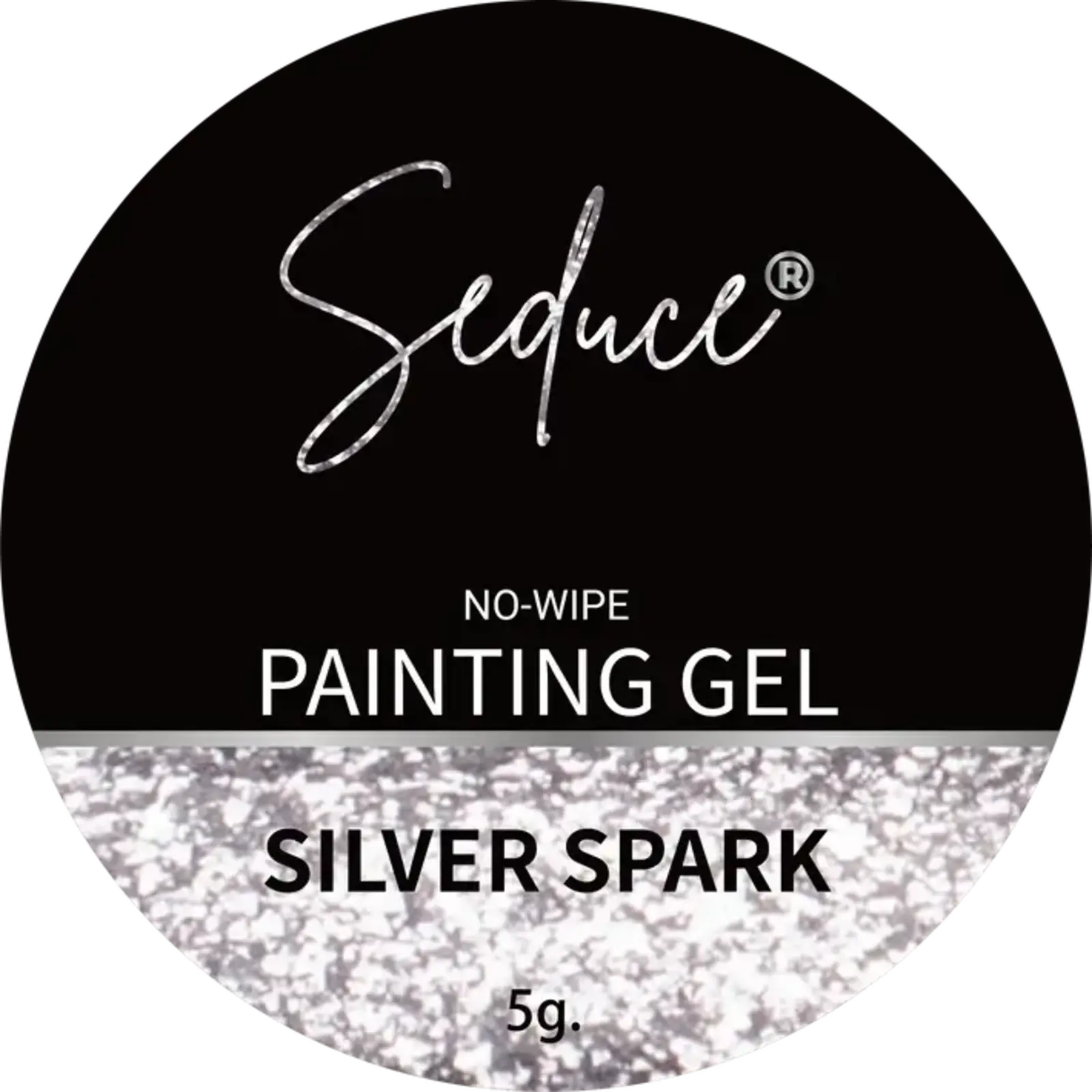 Seduce Seduce® Painting gel | SILVER SPARK | No-wipe