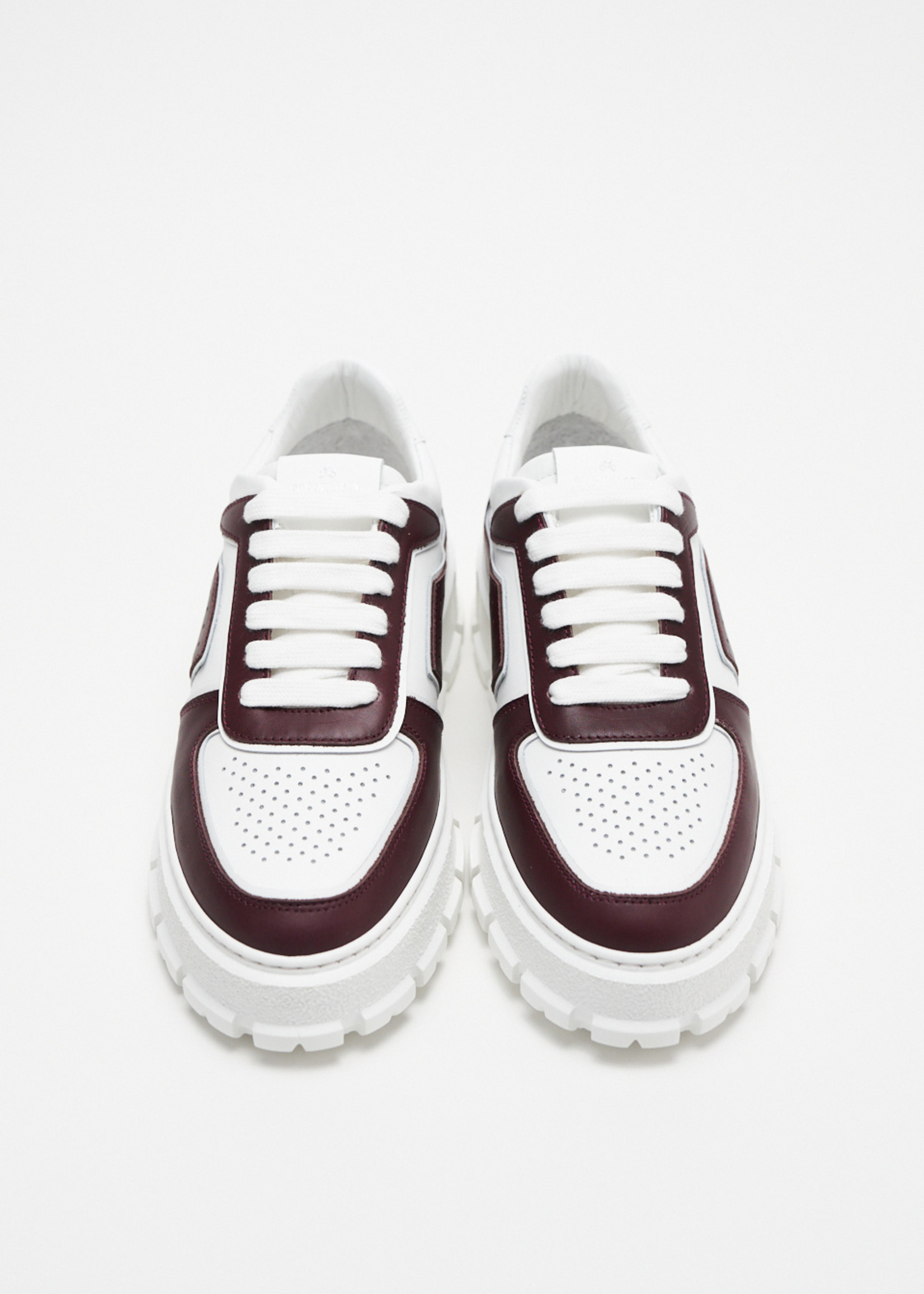 CPH332 Leather mix bordeaux white Concept Store