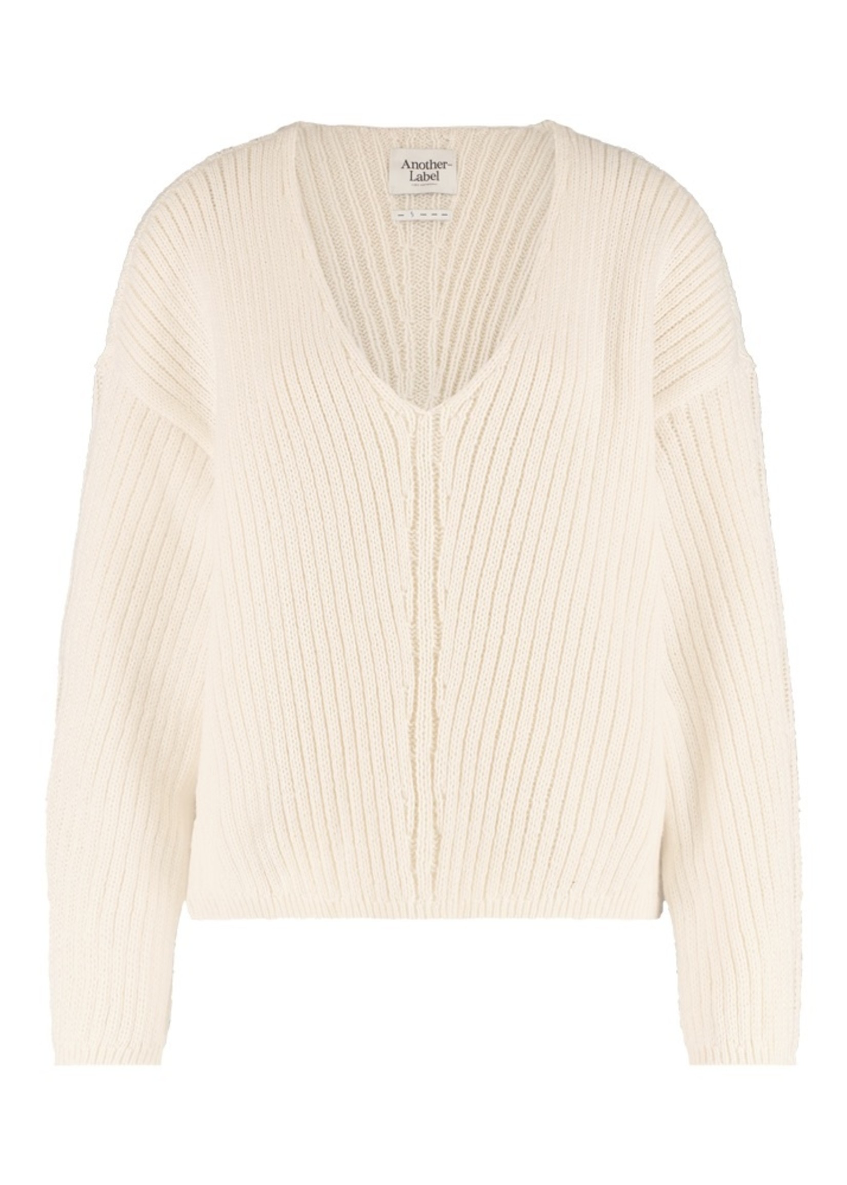 Another Label Alia knitted pull fog white