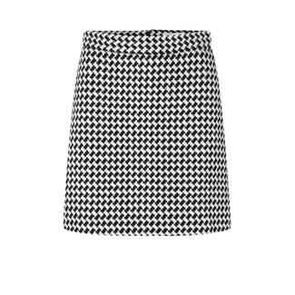 Modstrom Badia Skirt Black White Check