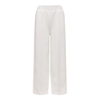 Selected Femme SLFDENISE WIDE SWEAT PANTS SNOW WHITE