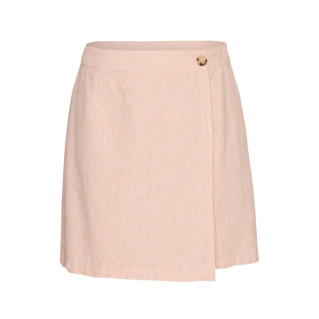 Moss Copenhagen Karima Ginia Wrap Skirt Salmon