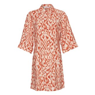 Moss Copenhagen Orlena Ladonna 3/4 Shirt Dress Glaze Stroke