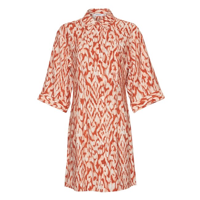 Moss Copenhagen Orlena Ladonna 3/4 Shirt Dress Glaze Stroke