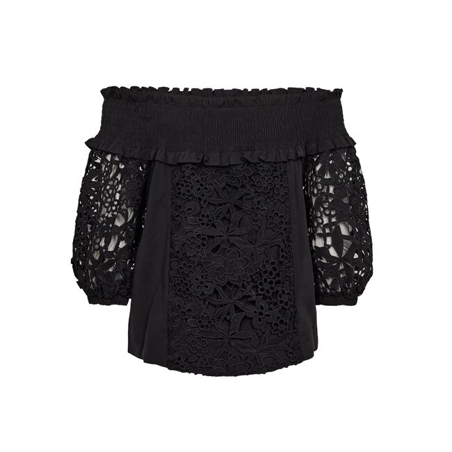 Copenhagen Muze CMMADELYN BLOUSE BLACK