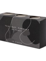 Senza Set van 12 theelichtjes in zwarte box