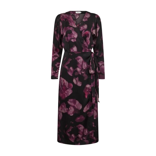 Copenhagen Muze CMSABINA PLIGA DRESS BLACK W. FUCHSIA