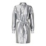 Selected Femme SLFSILVA-TONIA LS SHIRT DRESS SILVER