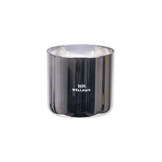 Wellmark Big metallic scented candle Silver