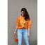 Copenhagen Muze Baloon Blouse Flame Orange