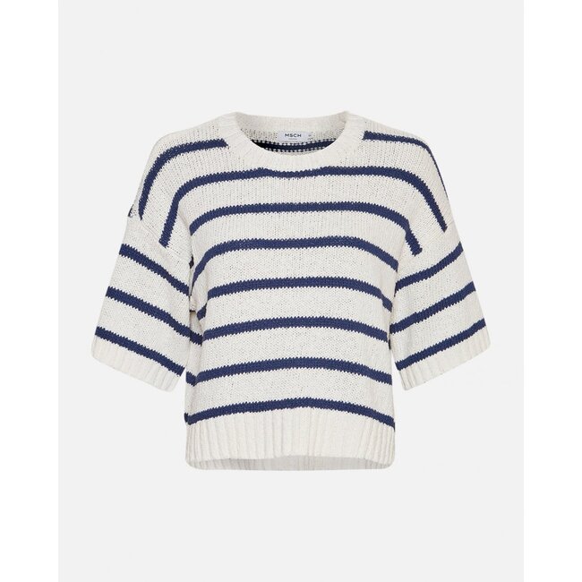 Moss Copenhagen Hannalie 2/4 pullover egret/oceana