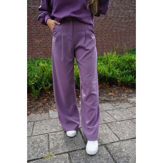 Moss Copenhagen Mirabelle Michelle Pleat Pants Black Plum