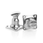 De Oude Deurklink - WC Slot Draaiknop in mat nikkel