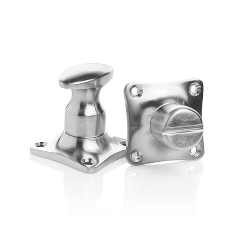 De Oude Deurklink - WC Slot Draaiknop in mat nikkel De Oude Deurklink - WC Slot Draaiknop in mat nikkel