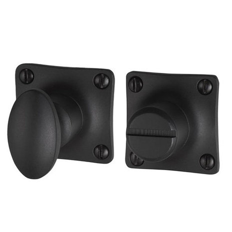 De Oude Deurklink WC Slot Draaiknop in mat zwart