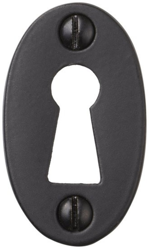 De Oude Deurklink Sleutelrozet - Ovaal mat zwart