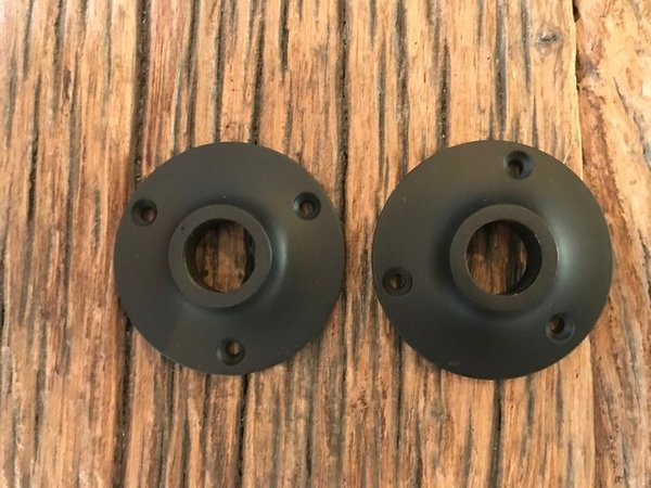 De Oude Deurklink Rozet - Rond mat zwart De Oude Deurklink Rozet - Rond mat zwart