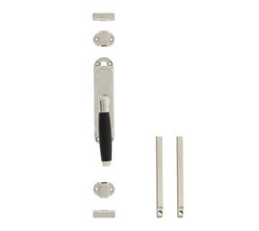 Intersteel Kruk-espagnolet rechts Ton 400 met stangenset 2x 1250 mm nikkel/ebbenhout Intersteel Kruk-espagnolet rechts Ton 400 met stangenset 2x 1250 mm nikkel/ebbenhout