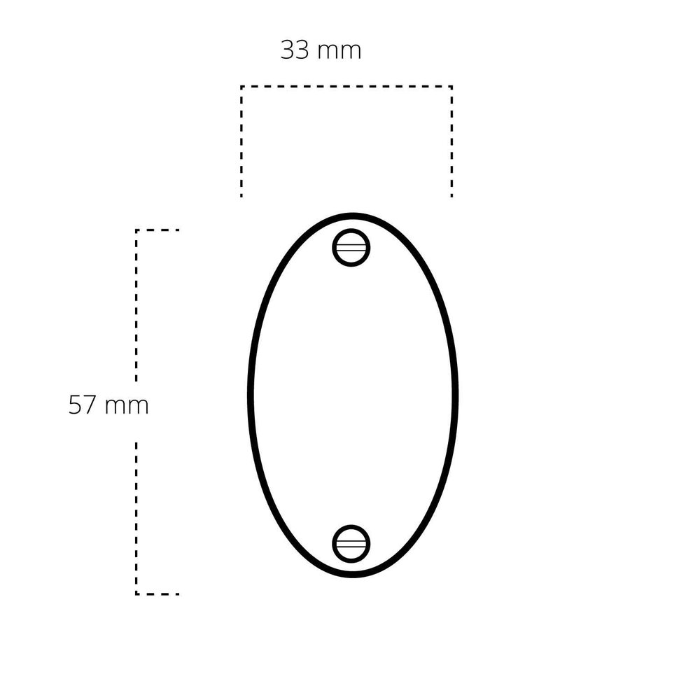 De Oude Deurklink Blindrozet ovaal - glanzend nikkel De Oude Deurklink Blindrozet ovaal - glanzend nikkel