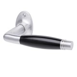 De Oude Deurklink Deurklink set Deco mat nikkel ovaal