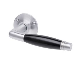 De Oude Deurklink Deurklink set Deco mat nikkel rond