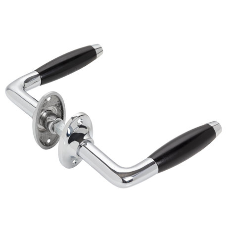 De Oude Deurklink Klassiek nikkel, ovaal rozet De Oude Deurklink Klassiek nikkel, ovaal rozet