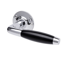 De Oude Deurklink Deurklink set Klassiek glanzend nikkel rond