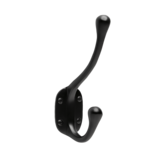 De Oude Deurklink Kapstokhaak zwart
