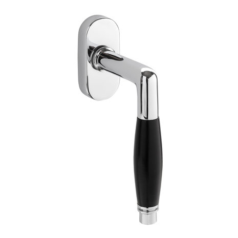 De Oude Deurklink Deco Draai kiep Raamsluiting in glanzend nikkel De Oude Deurklink Deco Draai kiep Raamsluiting in glanzend nikkel