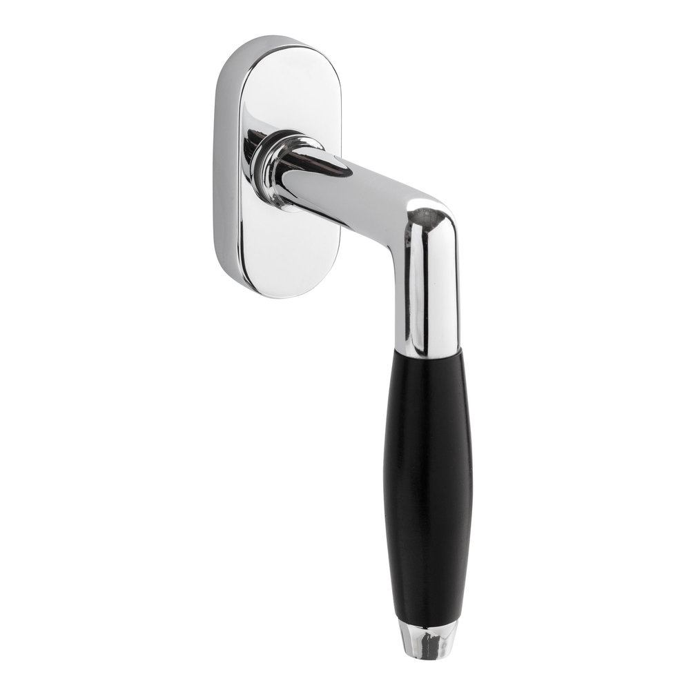 De Oude Deurklink Klassieke Draai kiep Raamsluiting in glanzend nikkel