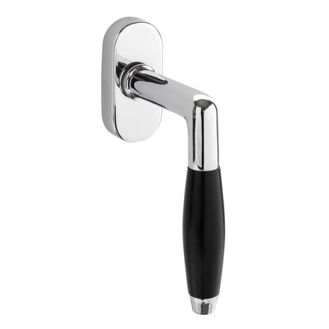 De Oude Deurklink Klassieke Draai kiep Raamsluiting in glanzend nikkel