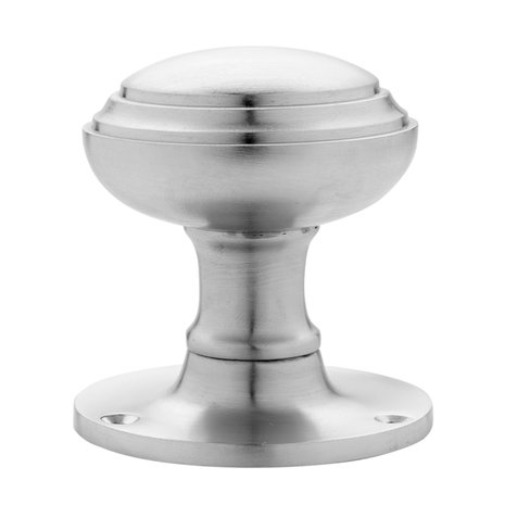 De Oude Deurklink - Vaste voordeurknop 55mm in mat nikkel De Oude Deurklink - Vaste voordeurknop 55mm in mat nikkel