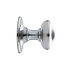 Voordeurknop 80mm - Rond draaibaar mat nikkel Voordeurknop 80mm - Rond draaibaar mat nikkel