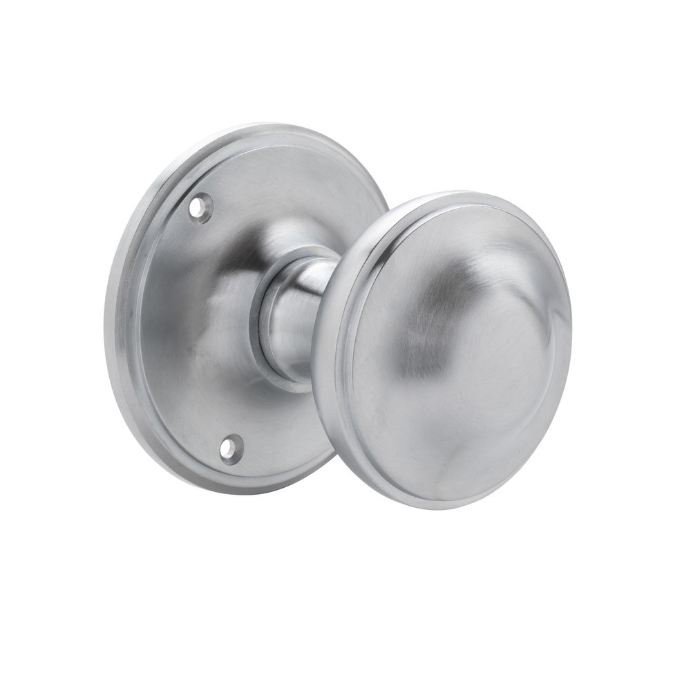 De Oude Deurklink Draaibare voordeurknop 80mm in mat nikkel De Oude Deurklink Draaibare voordeurknop 80mm in mat nikkel