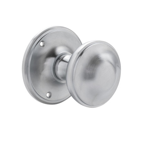 De Oude Deurklink Voordeurknop 80mm - Rond draaibaar mat nikkel | De Oude Deurklink jaren 30 voordeurbeslag