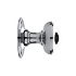 Voordeurknop 80mm - Rond draaibaar nikkel Voordeurknop 80mm - Rond draaibaar nikkel