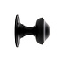 Draaibare deurknop 80mm mat zwart