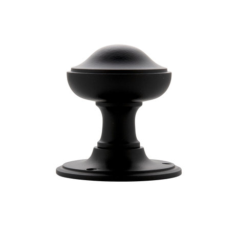 De Oude Deurklink - Draaibare voordeurknop 80mm in mat zwart De Oude Deurklink - Draaibare voordeurknop 80mm in mat zwart