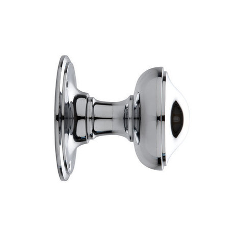 De Oude Deurklink Voordeurknop 80mm - Rond nikkel | De Oude Deurklink jaren 30 voordeurbeslag