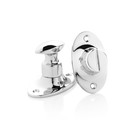 De Oude Deurklink - WC Slot draaiknop op ovaal in rozet nikkel